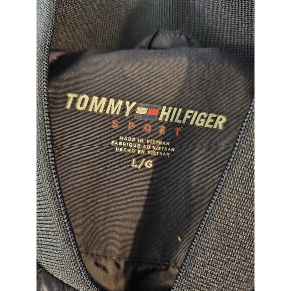Tommy Hilfiger Sport Puffer Jacket Mens Size Large Quilted Blue Red Primaloft - Picture 3 of 7